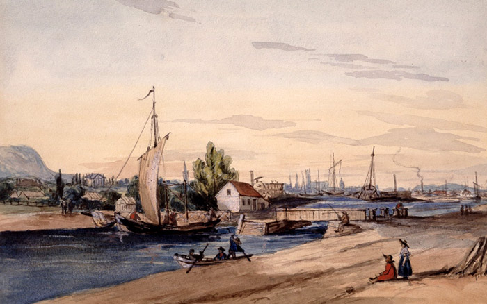 Le Canal Lachine vers 1850