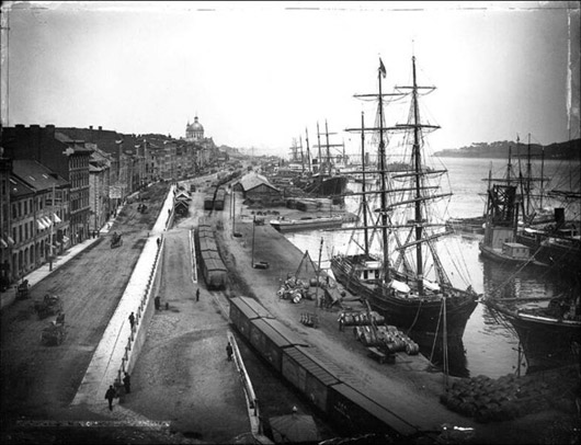 Le Vieux-port de Montréal en 1884